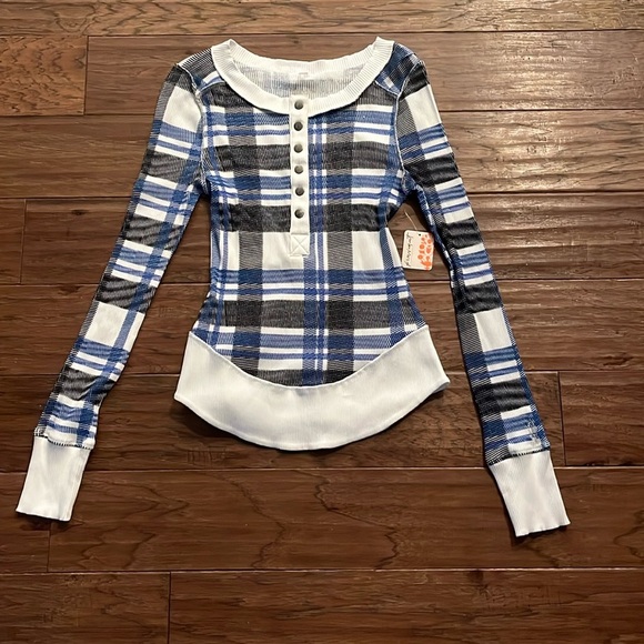 FP Movement by Free People Rally Printed Layer Plaid Shirt Size S - Picture 1 of 10